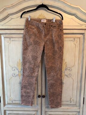 William Rast Blumarine Brown Cheetah-Print Skinny Jeans